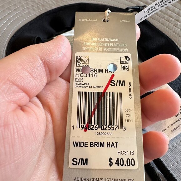 adidas Golf Men's Wide Brim Hat Camo Print Outdoors UPF Sun Protection NWT S/M - Picture 2 of 7